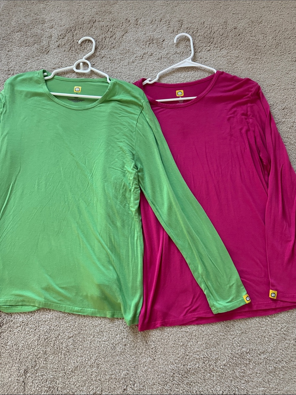 NURSES Women’s under scrubs  Long Sleeve Tee - Green and Pink